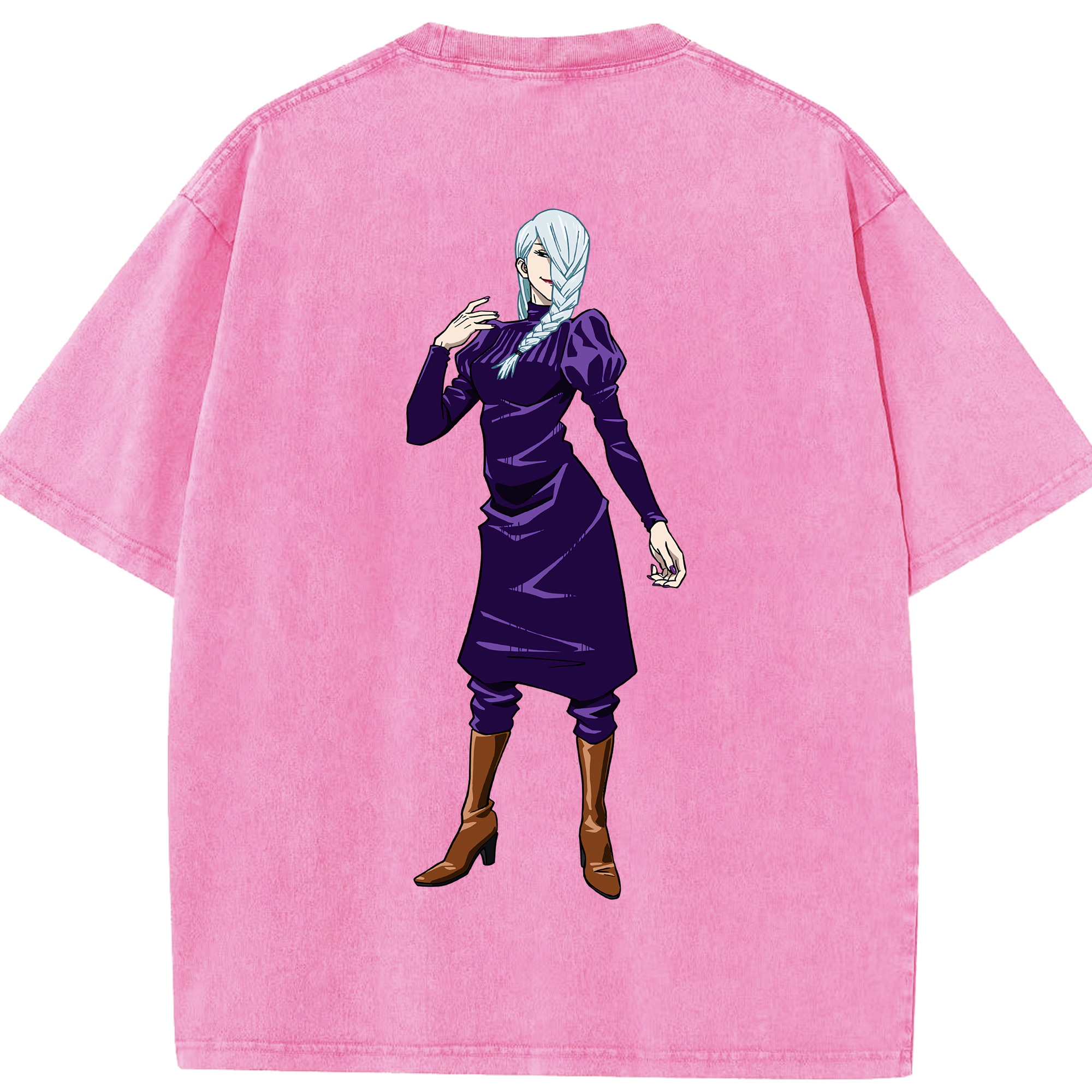 （画像用） 呪術廻戦 Jujutsu Kaisen 綿100% ヴィンテージ風 半袖Tシャツ（背面プリント）